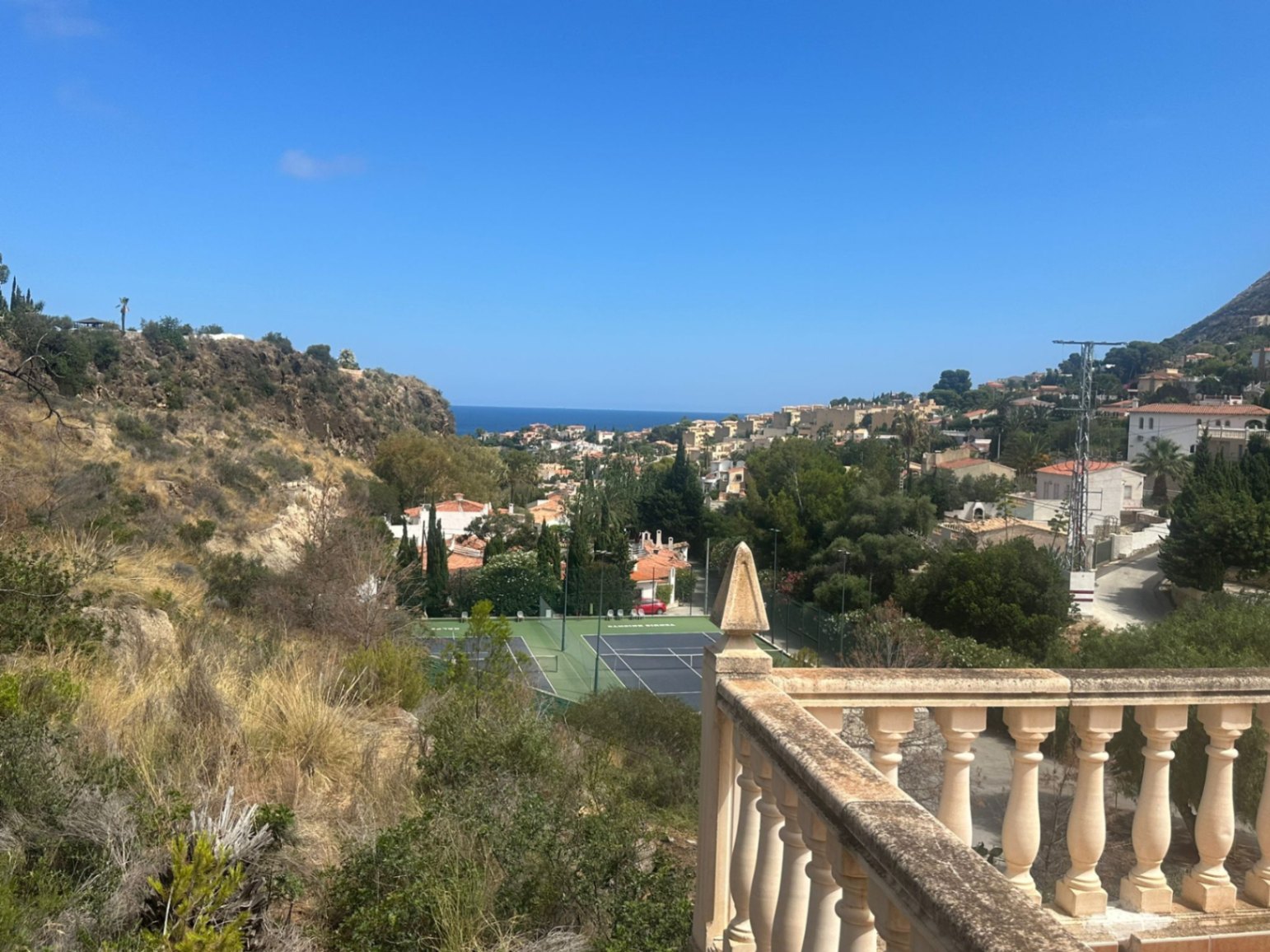 Terrain avec vue sur la mer à Calpe
