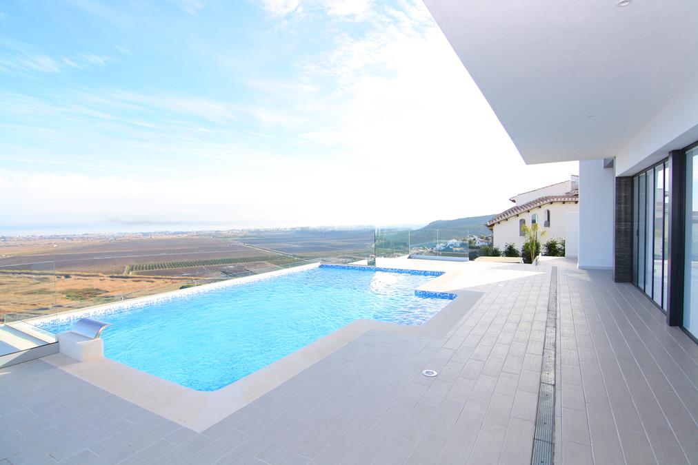 Stunning newly built villa for sale with sea views.