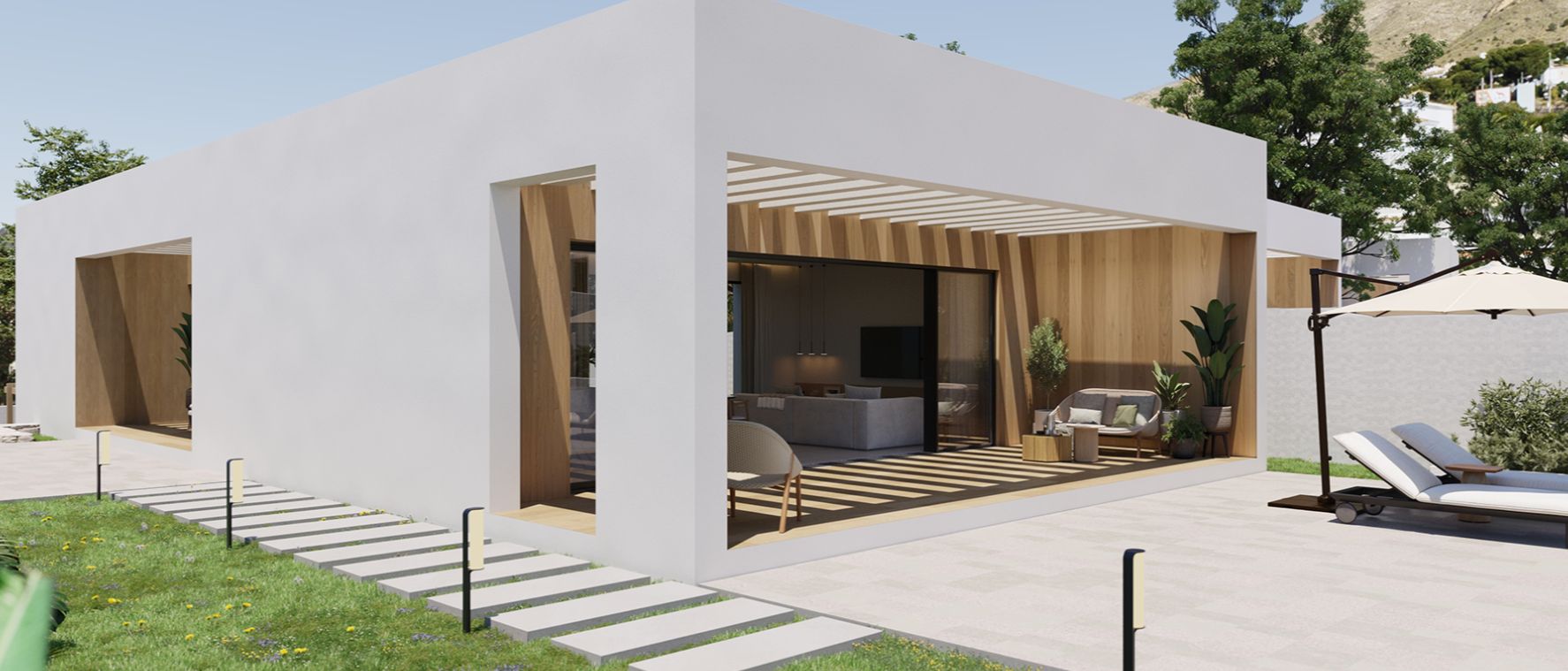 Extraordinary villa with 4 bedrooms and a pool in Finestrat