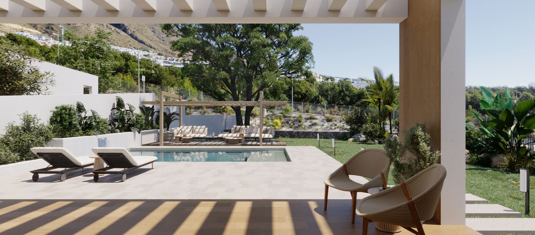 Extraordinary villa with 4 bedrooms and a pool in Finestrat