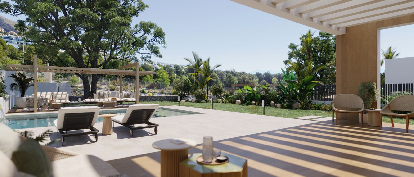 Extraordinary villa with 4 bedrooms and a pool in Finestrat