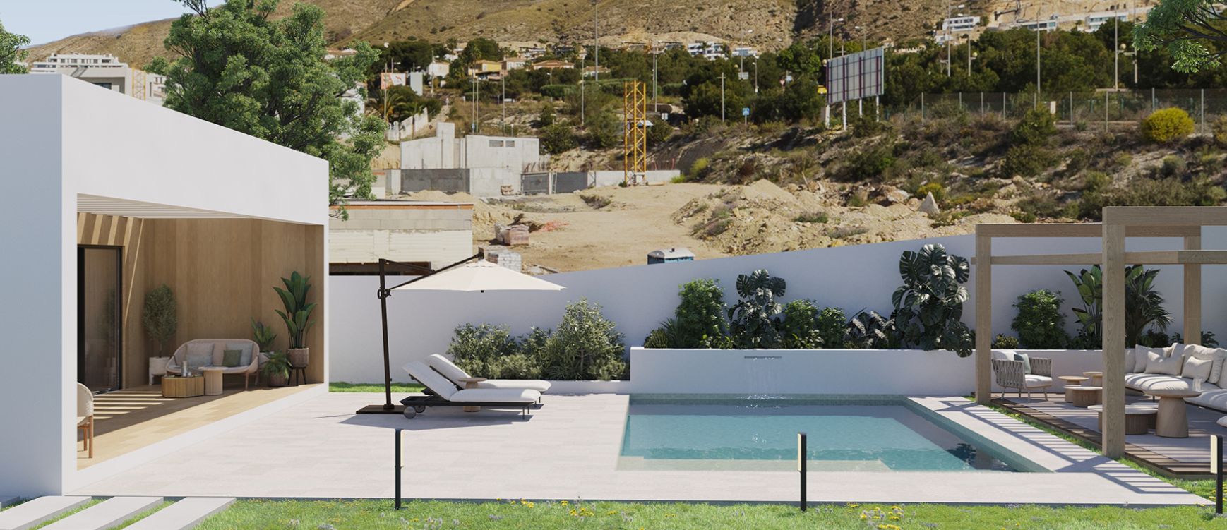 Extraordinary villa with 4 bedrooms and a pool in Finestrat