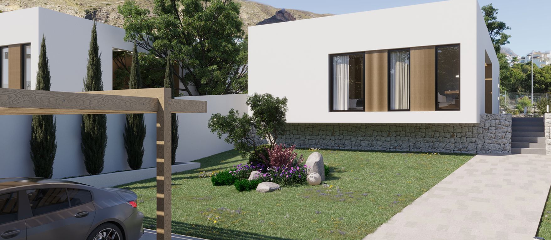 Extraordinary villa with 4 bedrooms and a pool in Finestrat