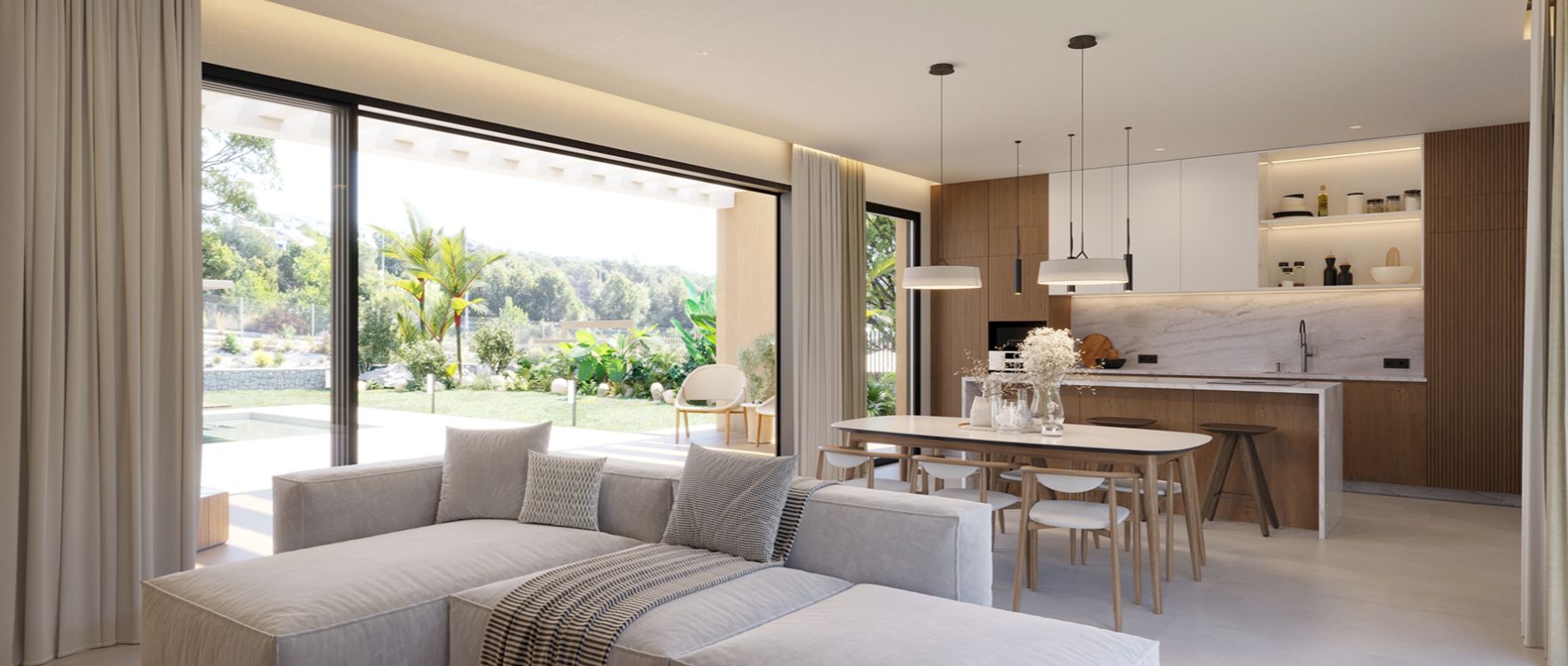 Extraordinary villa with 4 bedrooms and a pool in Finestrat