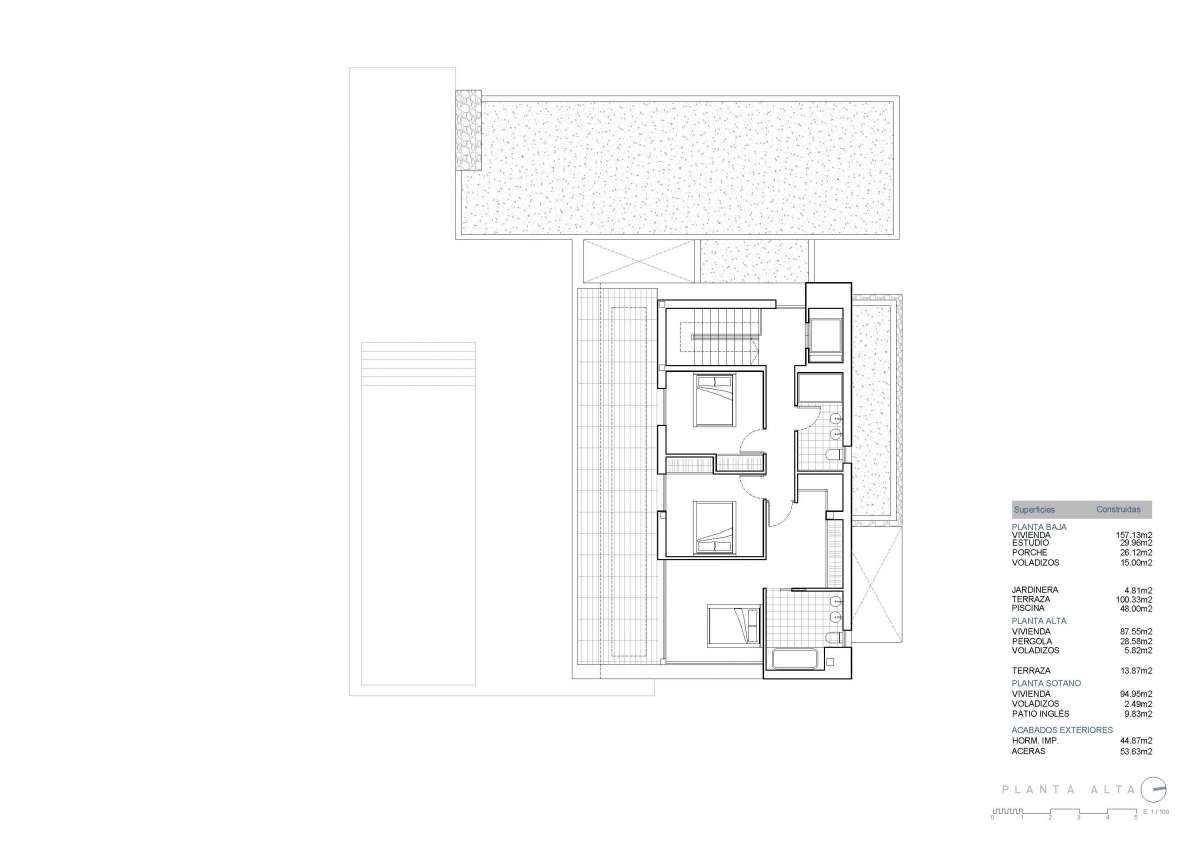 Prosjekt av moderne villa i Moraira