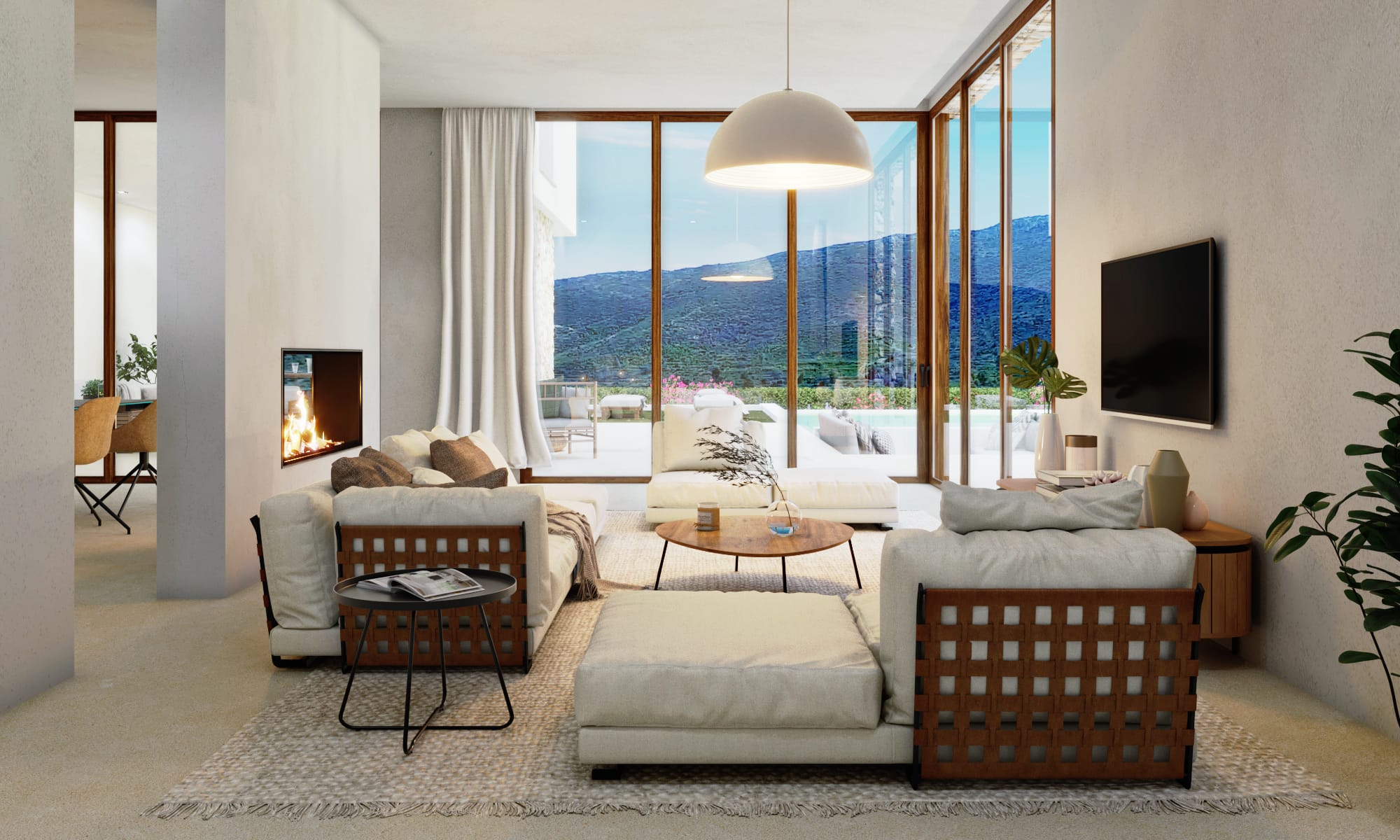 Villa exclusive de style ibicenco avec vue sur le Parc Naturel de la Granadella à Javea – Projet avec permis