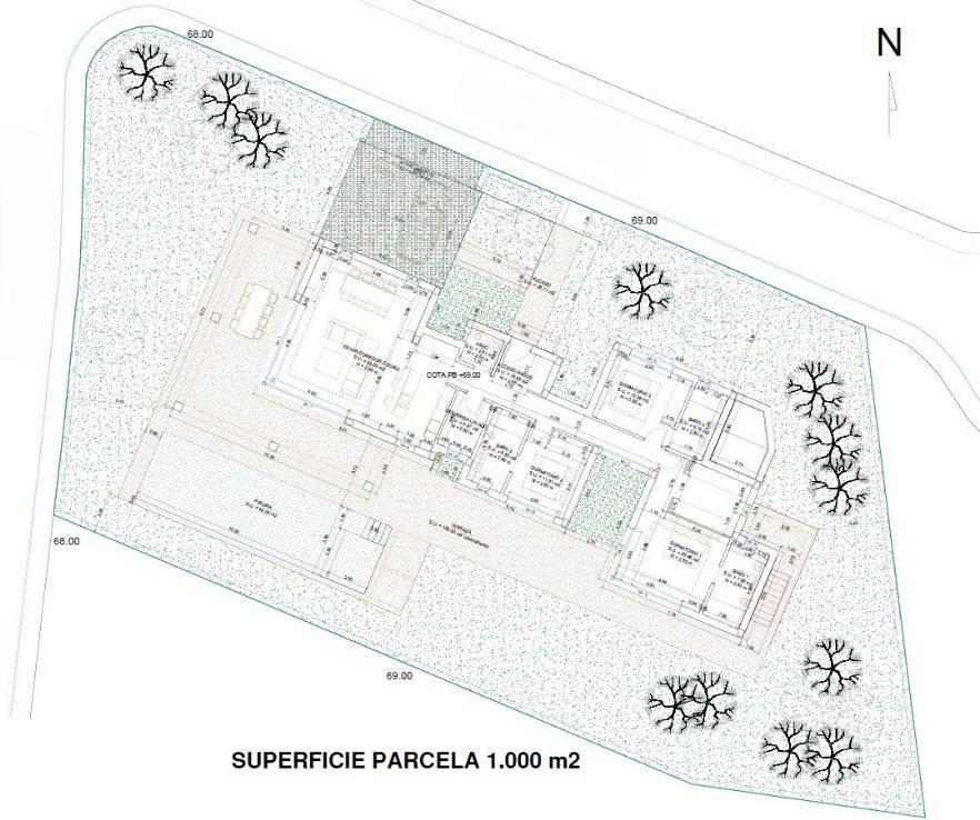 Villa méditerranéenne neuve avec vue sur le Montgó – En construction
