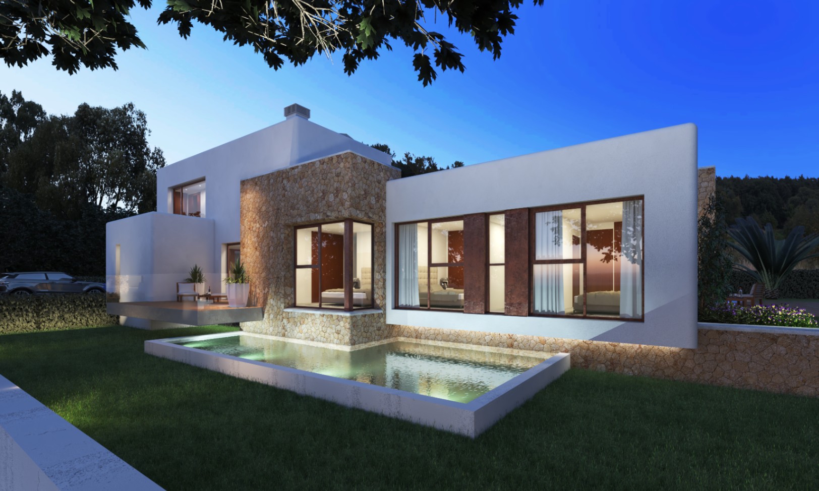 CP1141 - Villa au design contemporain avec une essence ibicenca à Jávea