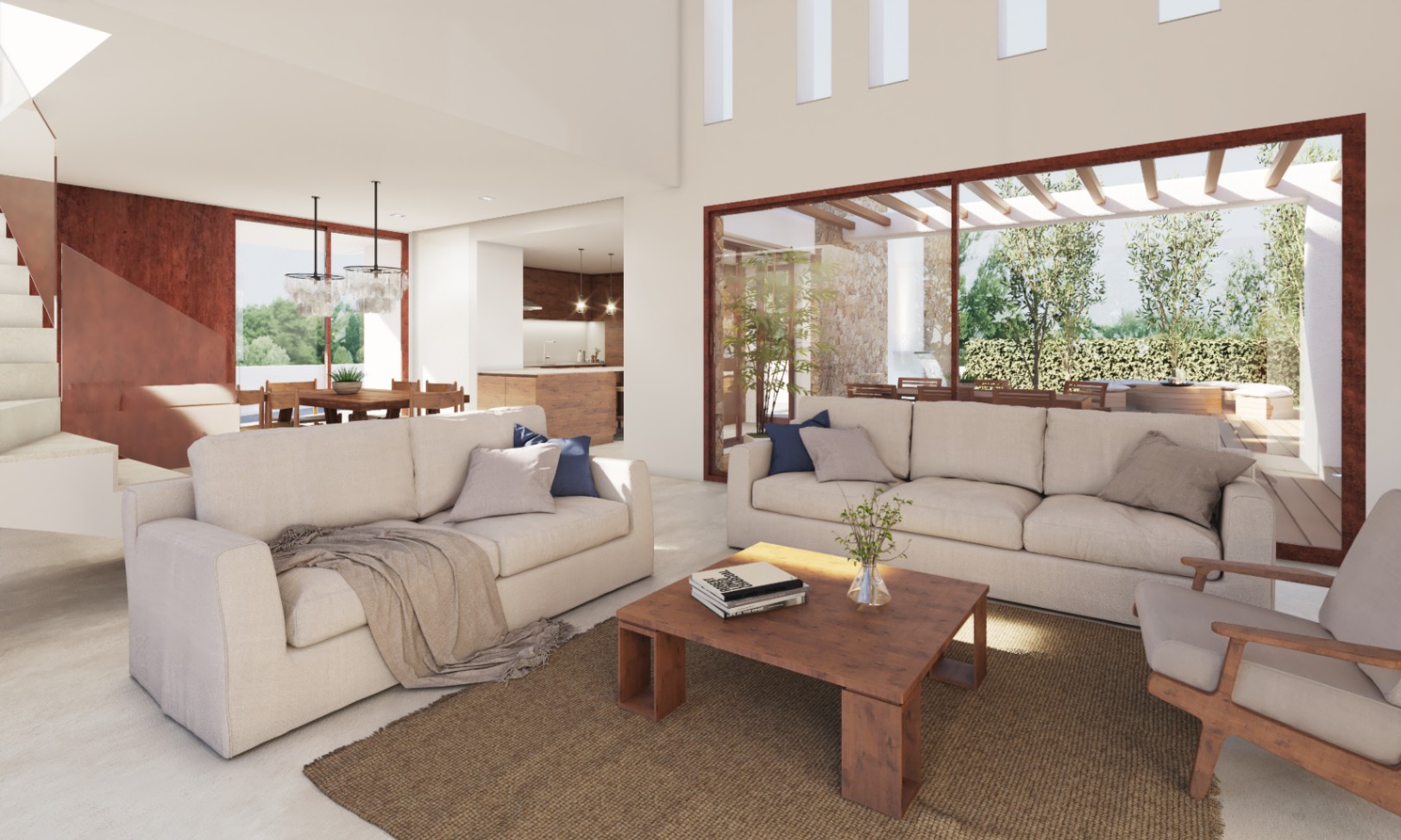 Villa au design contemporain avec une essence ibicenca à Jávea