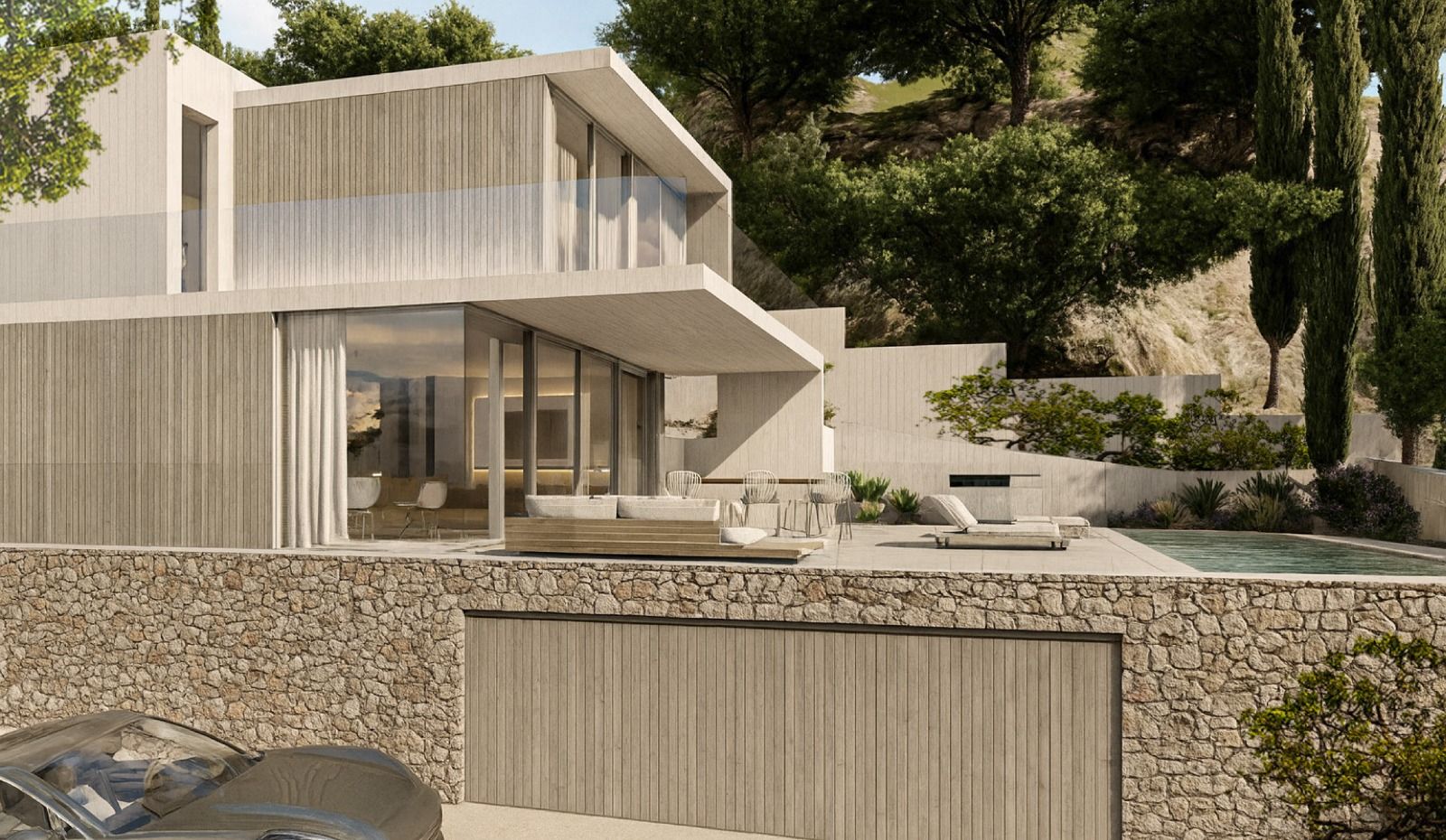 Moderne villa met 4 slaapkamers en uitzicht op zee in Denia