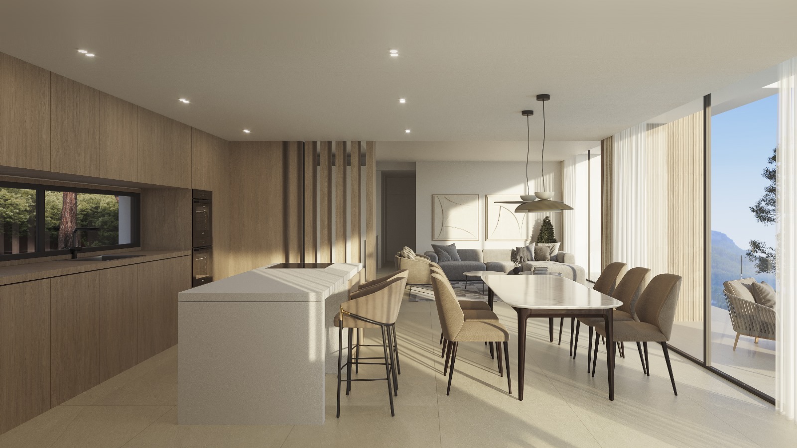 Villa neuve exclusive avec vue sur la mer et Dénia