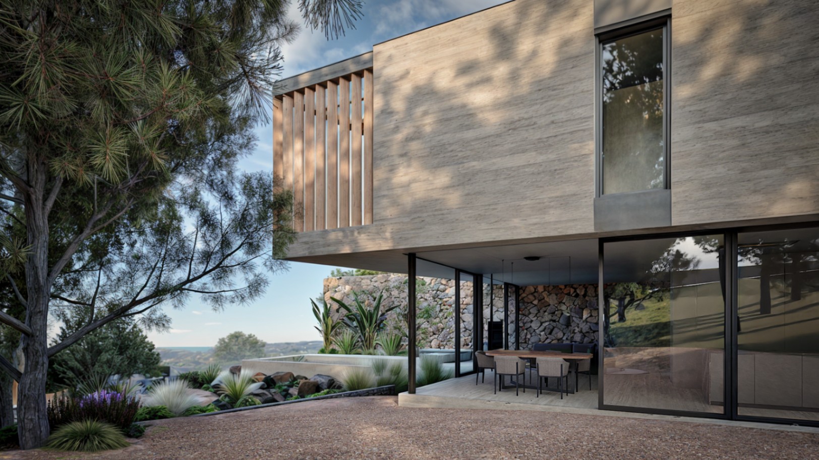 Villa moderne au design contemporain avec piscine privée, vues panoramiques sur la mer et à 700 m de la plage.