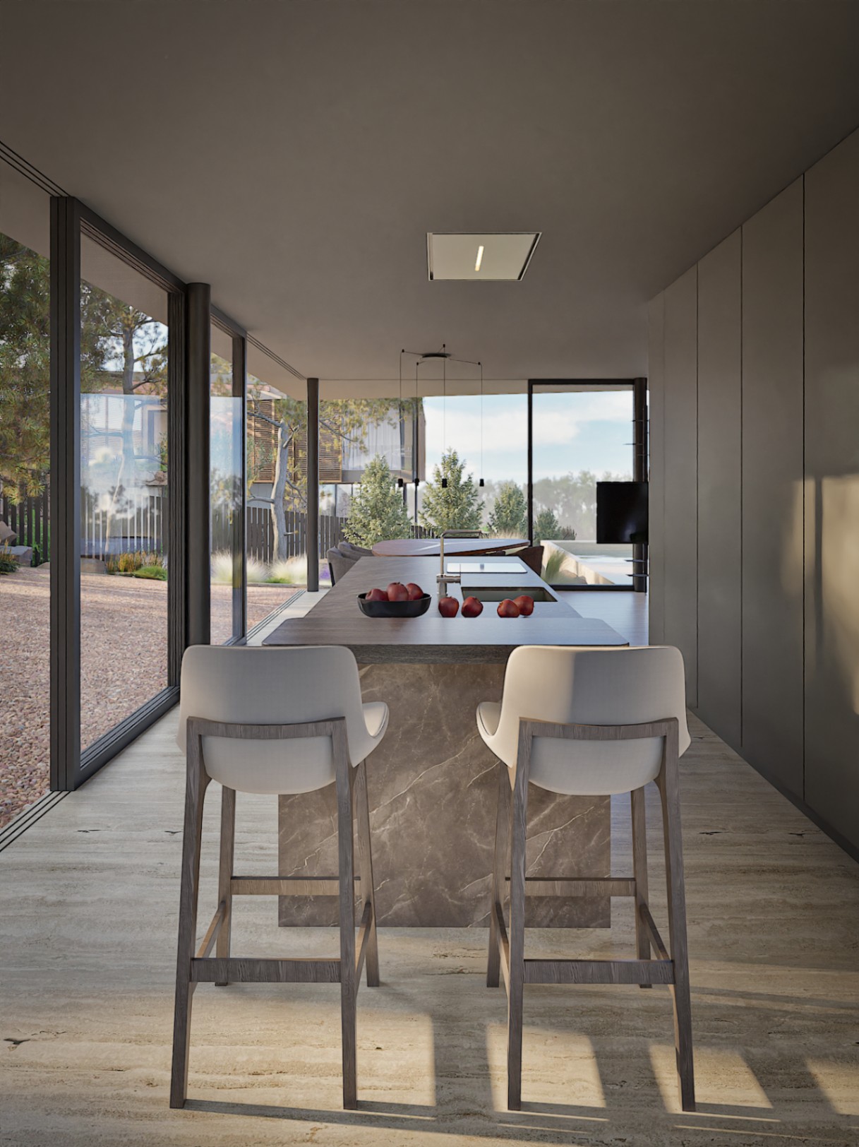 Villa moderne au design contemporain avec piscine privée, vues panoramiques sur la mer et à 700 m de la plage.