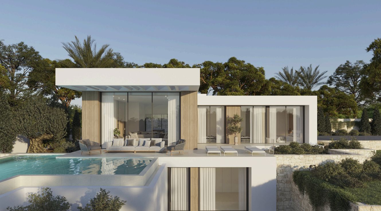 Villa de design contemporain avec vues dégagées et piscine à débordement sur le Montgó, Dénia