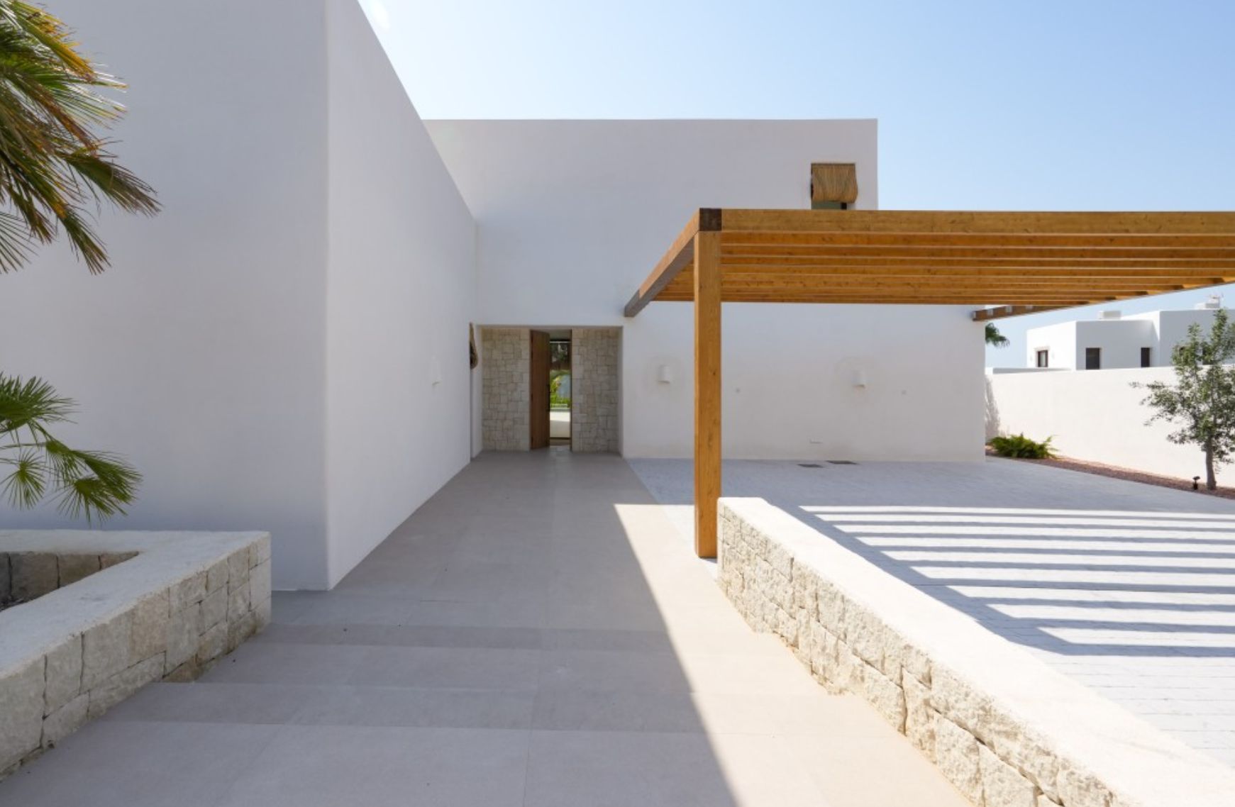 Villa ibicenca neuve avec vue sur la mer à Moraira