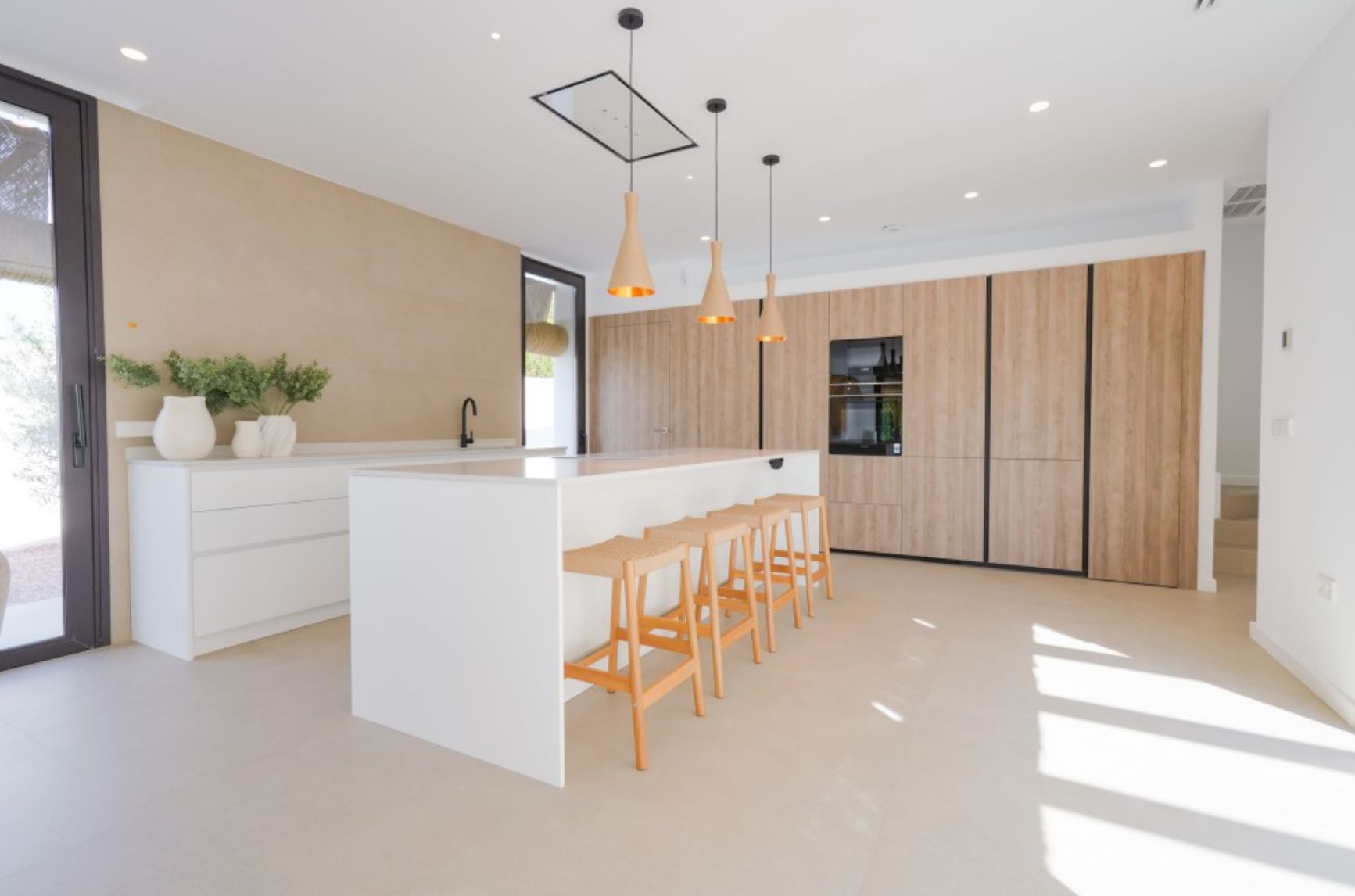 Villa ibicenca neuve avec vue sur la mer à Moraira