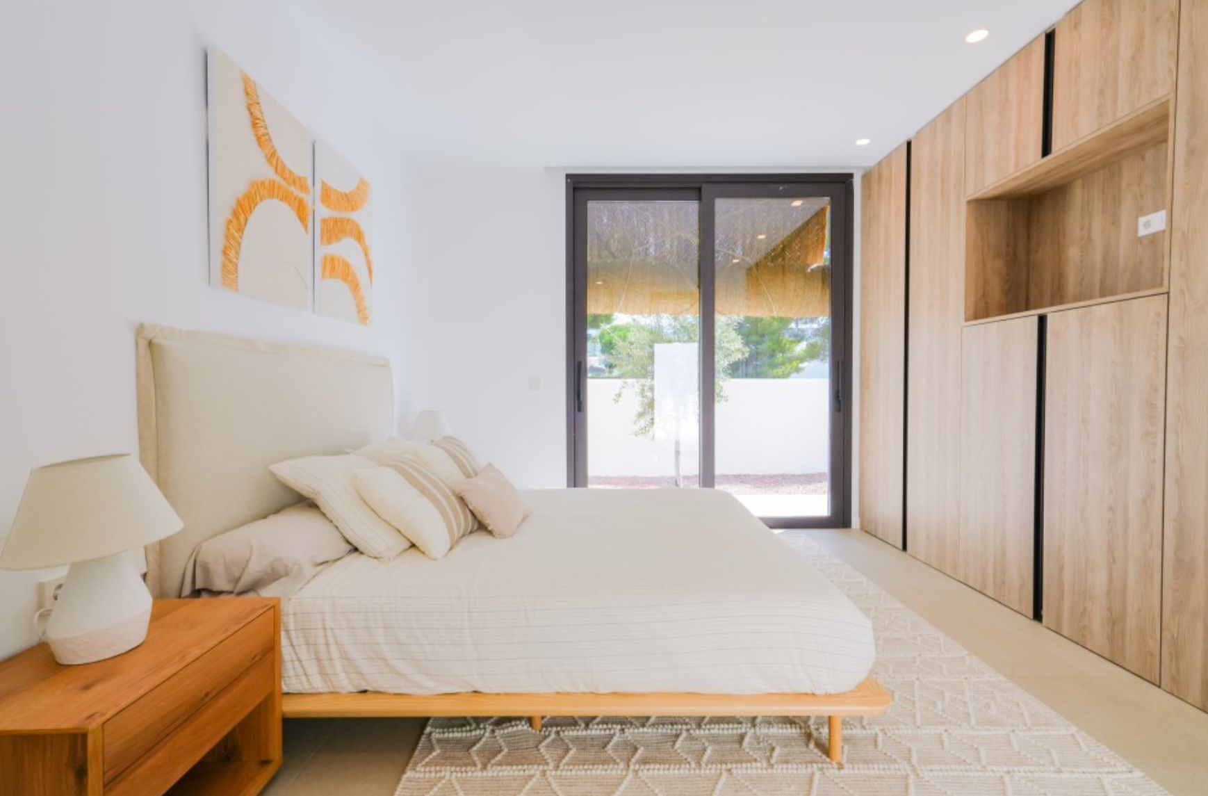Villa ibicenca neuve avec vue sur la mer à Moraira