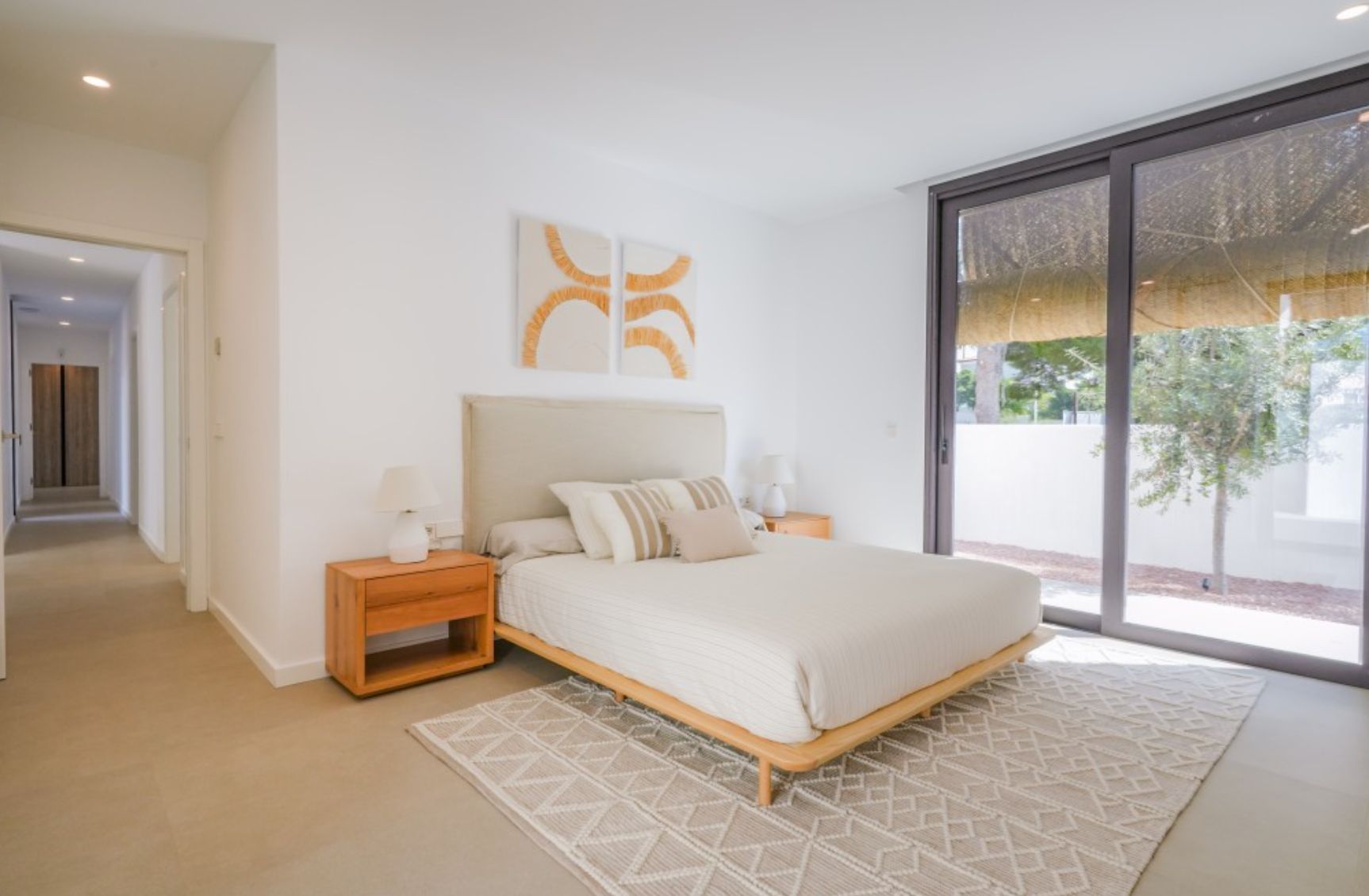 Villa ibicenca neuve avec vue sur la mer à Moraira