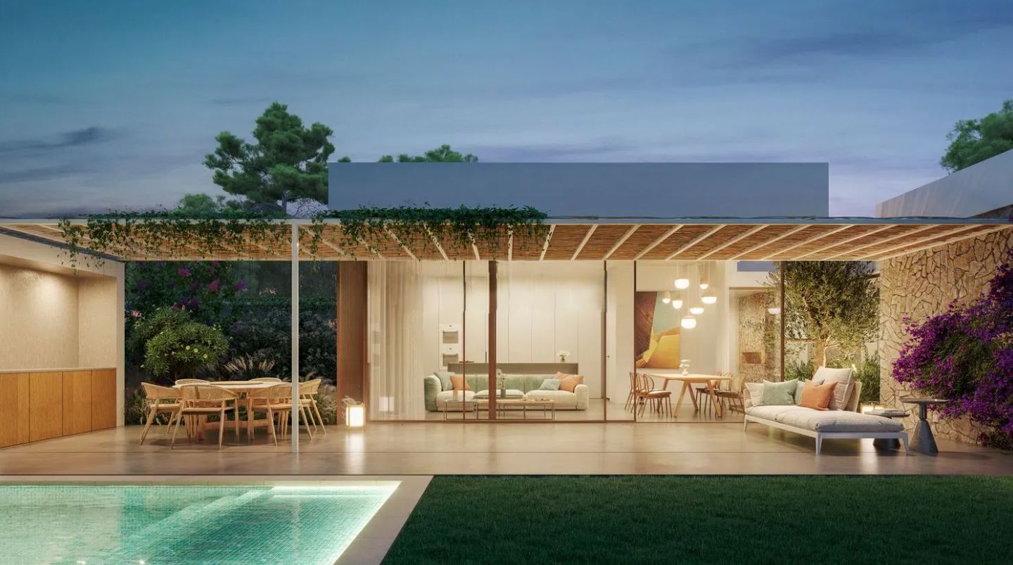 Villa moderne de plain-pied avec piscine privée