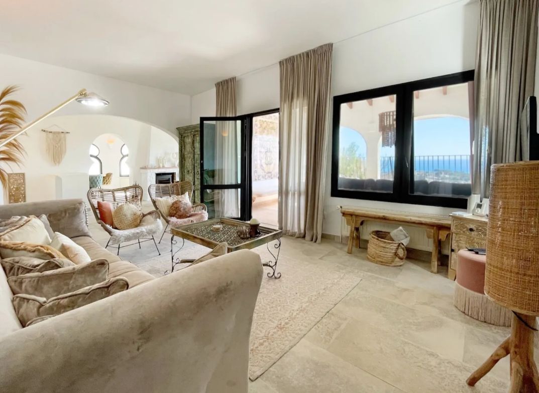 Villa avec vue panoramique sur la mer à Benimeit.