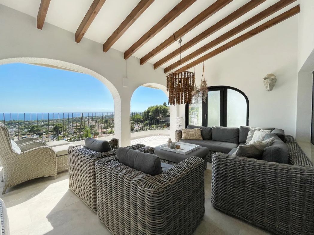 Villa avec vue panoramique sur la mer à Benimeit.