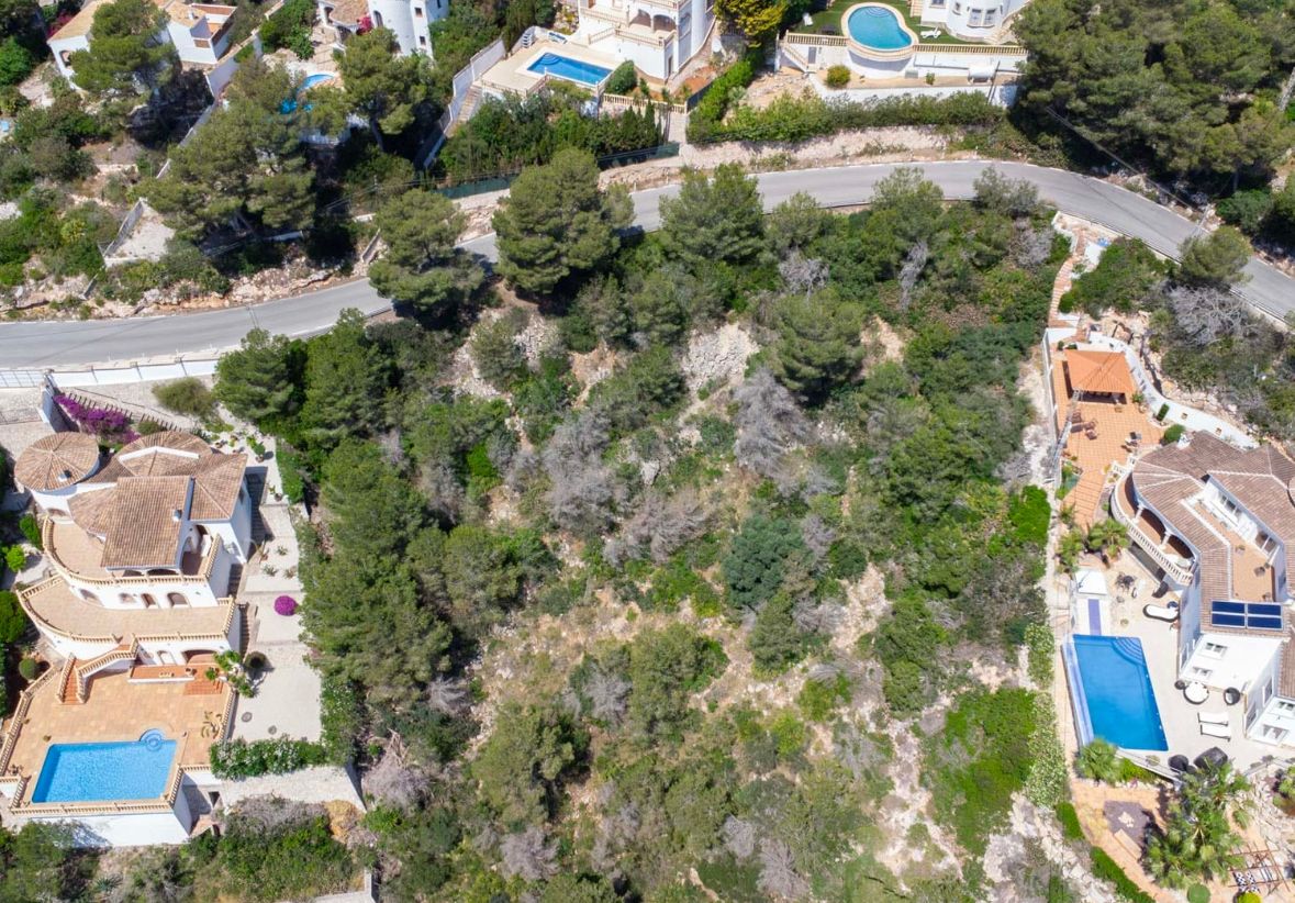 Terrain avec vue sur la mer à Jávea