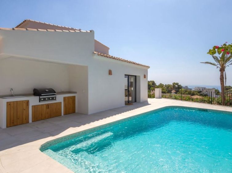 Lyxvilla med havsutsikt i Granadella, Jávea