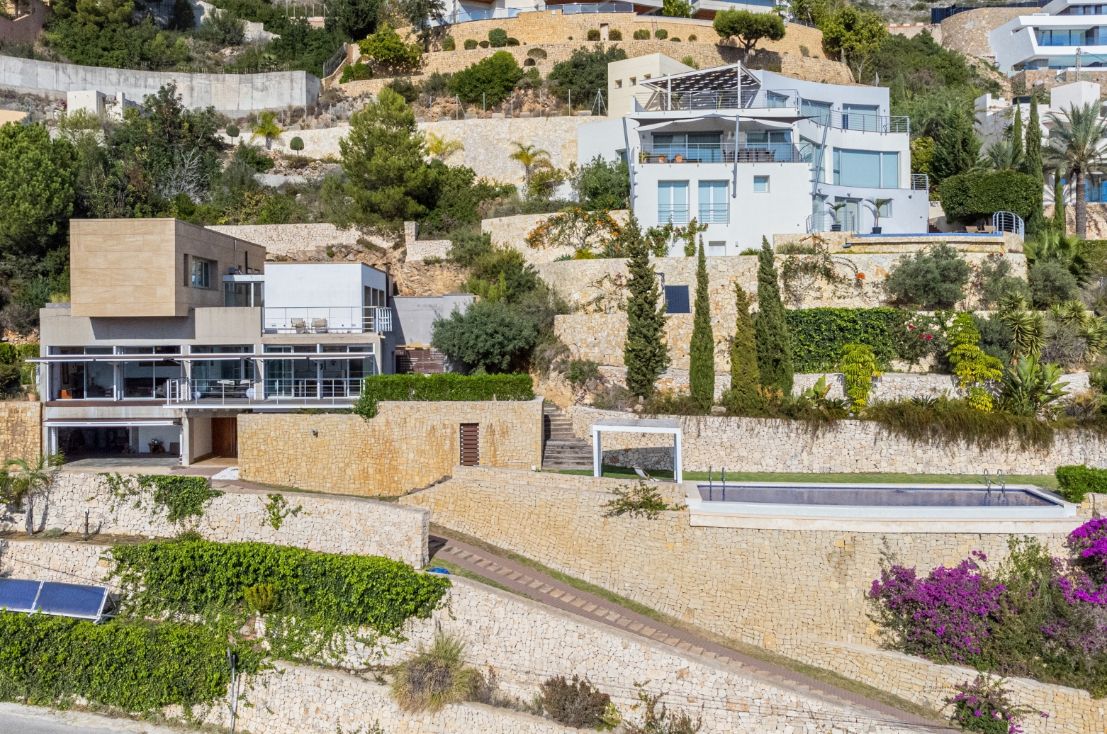 Villa design à La Corona, Jávea, avec vue sur la mer