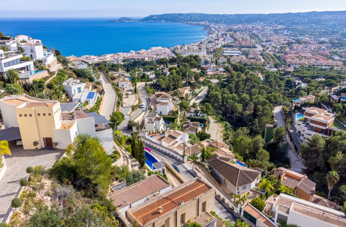 Villa design à La Corona, Jávea, avec vue sur la mer