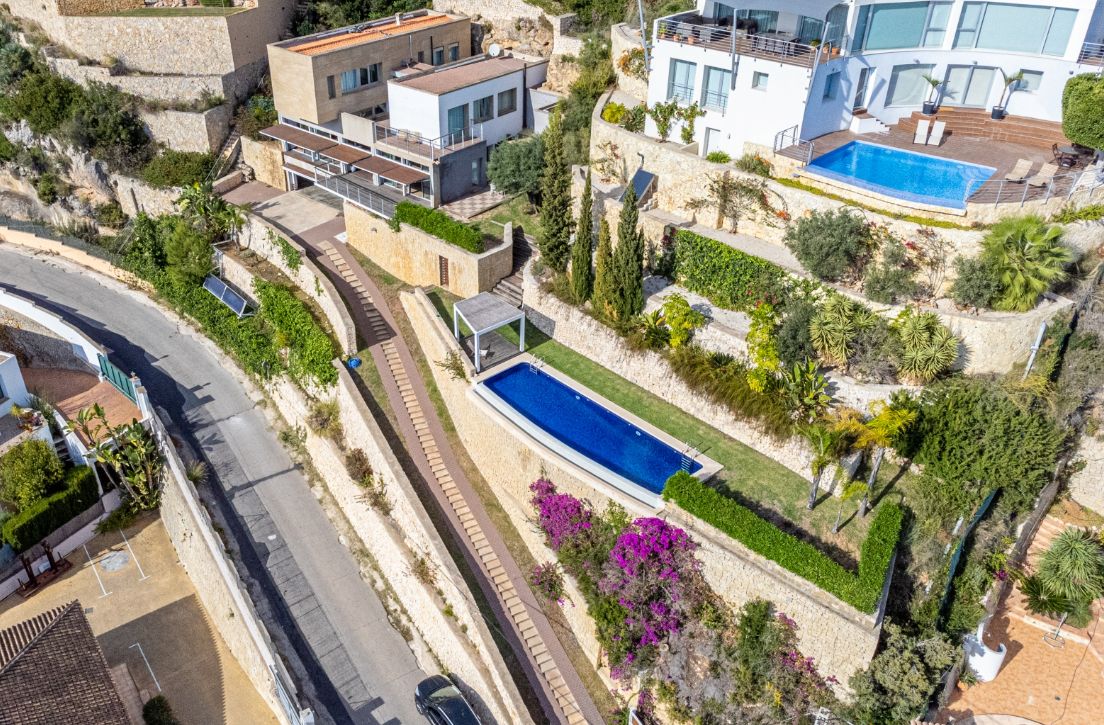 Villa design à La Corona, Jávea, avec vue sur la mer