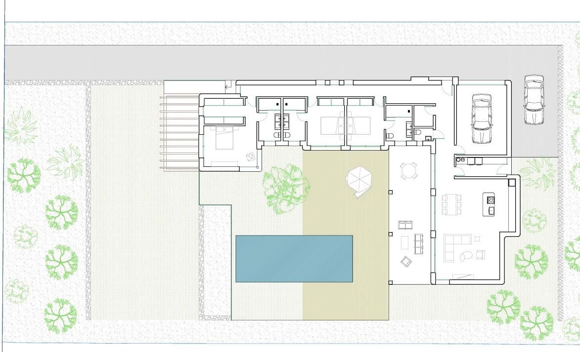 Villa de luxe neuve à Jávea, avec vues panoramiques et appartement indépendant.