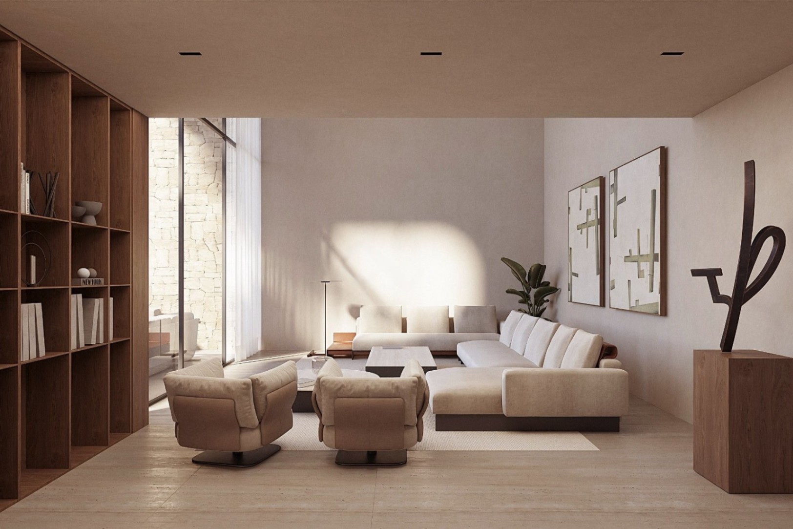 Nybyggd villa i Moraira med modern design, öppen utsikt och privat pool.