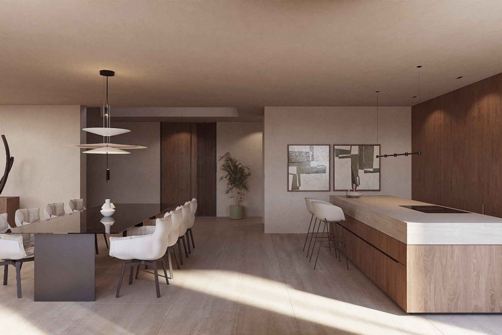 Nybyggd villa i Moraira med modern design, öppen utsikt och privat pool.