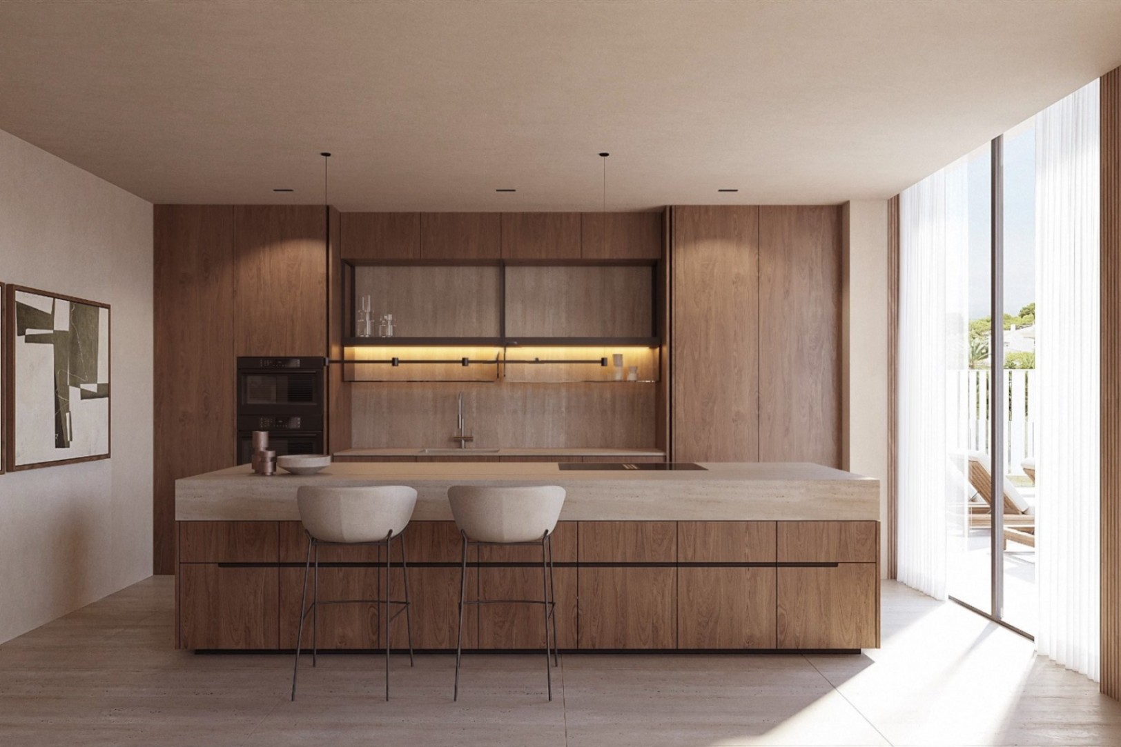 Nybyggd villa i Moraira med modern design, öppen utsikt och privat pool.