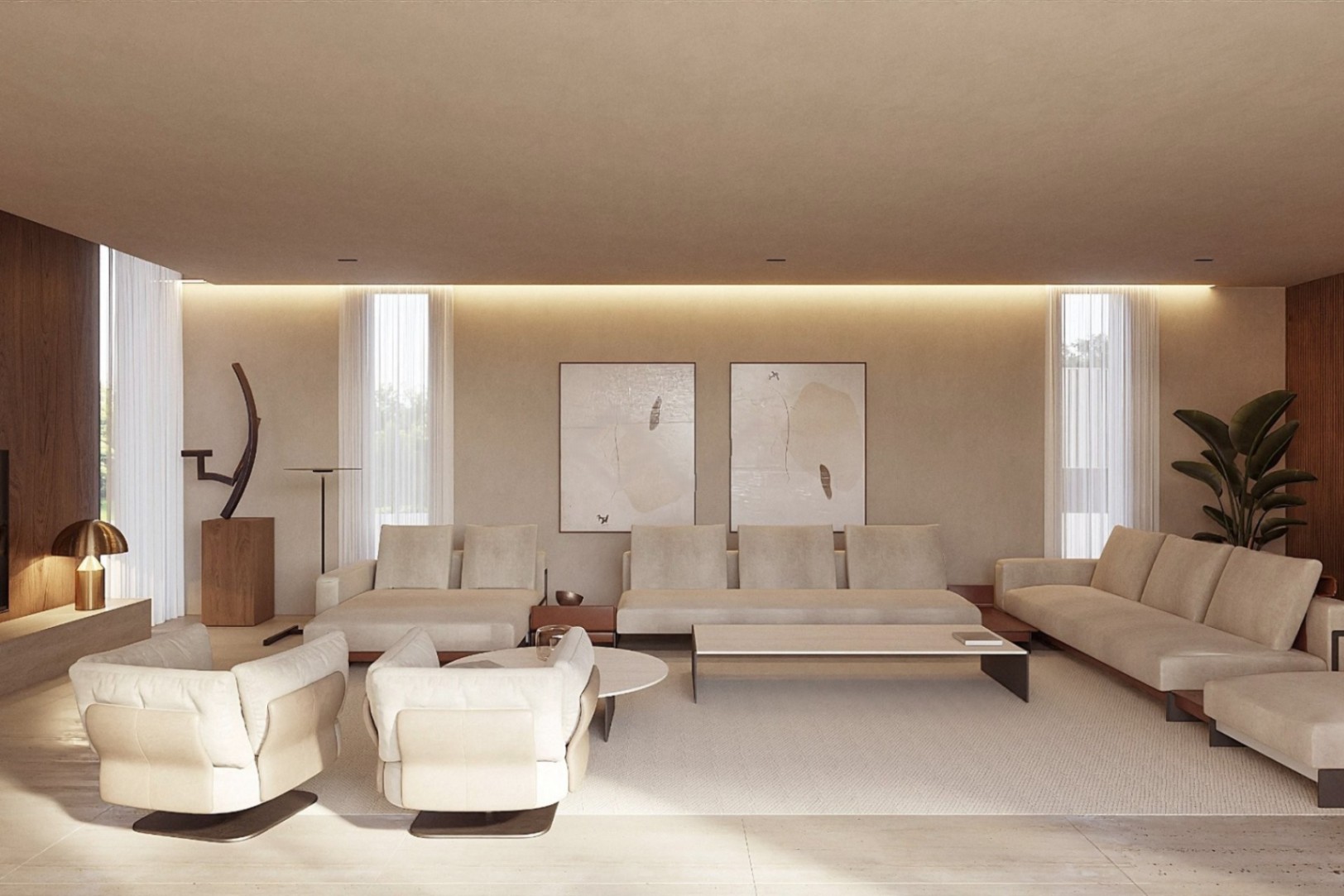 Villa neuve à Moraira avec vue sur la mer, piscine privée et design méditerranéen contemporain.