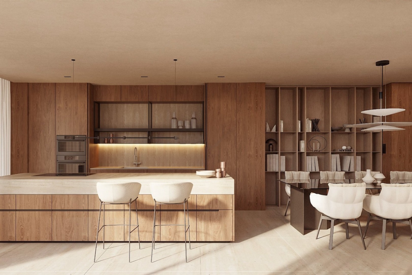 Villa neuve à Moraira avec vue sur la mer, piscine privée et design méditerranéen contemporain.