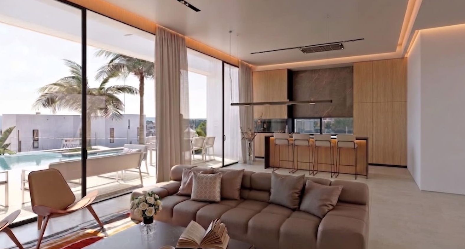 Villa neuve avec vue sur la mer et piscine à débordement à Moraira