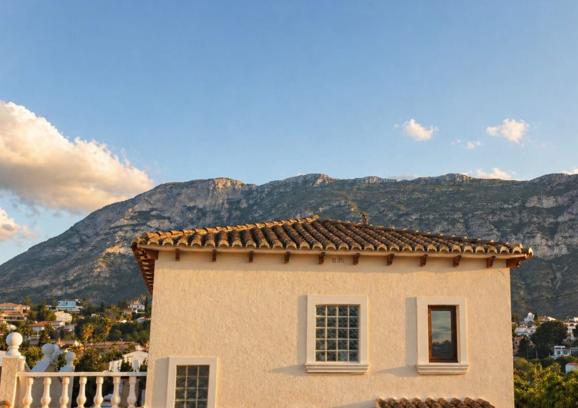 Villa rénovée avec grand terrain et vue sur le Montgó à San Nicolás, Dénia.