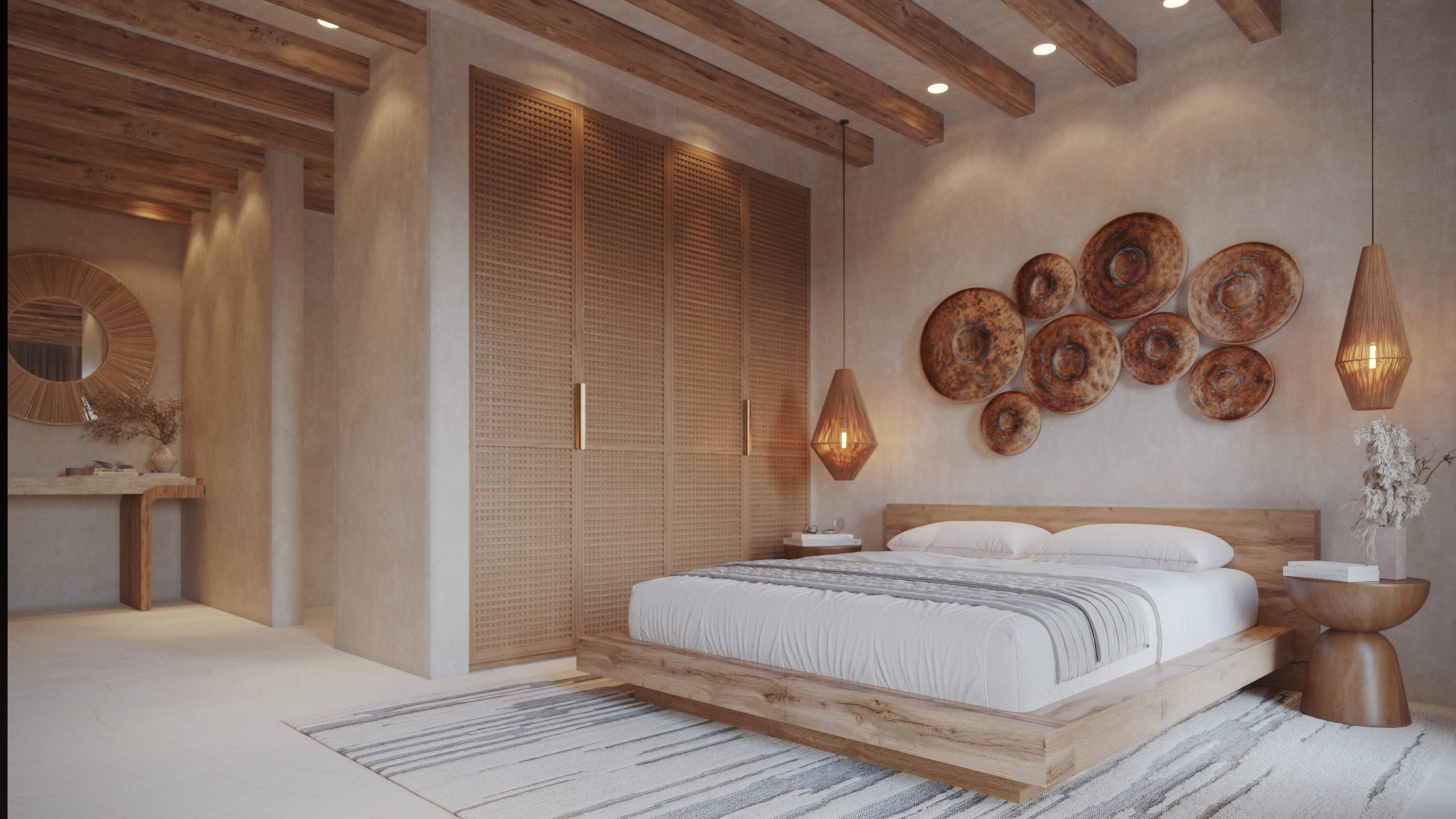 Villa méditerranéenne ibicenca rénovée avec vue sur le Montgó à Jávea
