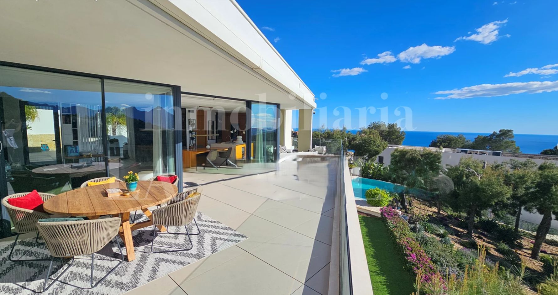 CP1249 - Villa contemporaine de luxe à Altea Hills avec vue sur la mer et piscine chauffée.