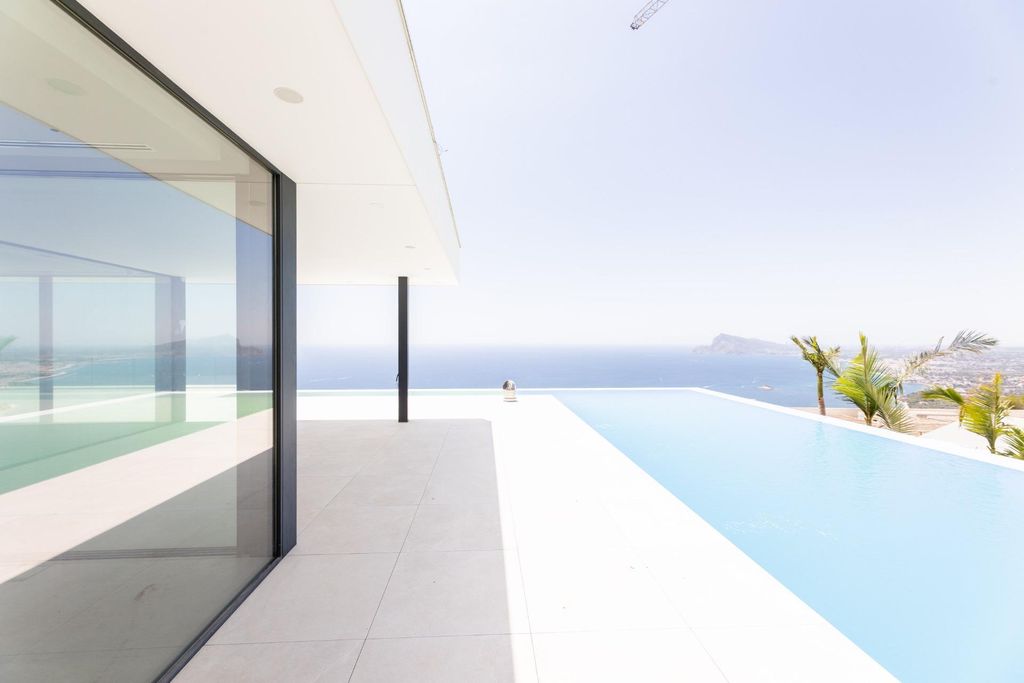 Luxury villa in Altea Hills with sea views, pool, and wellness area.