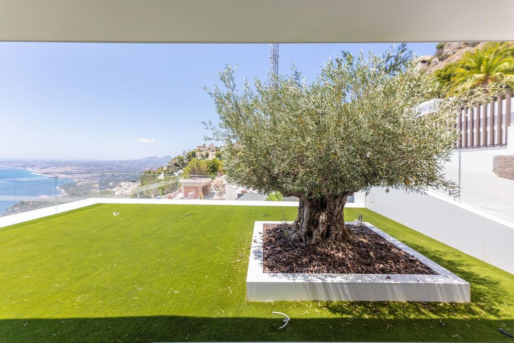 Luxury villa in Altea Hills with sea views, pool, and wellness area.