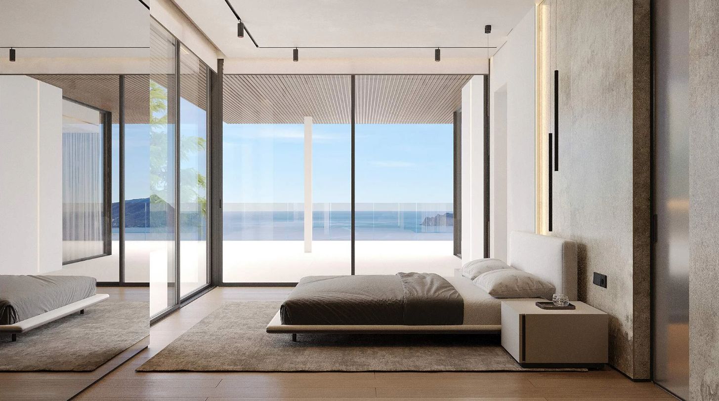 Newly built villa with sea views for sale in Sierra de Altea.