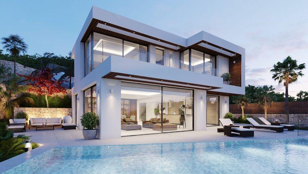 CLO0376 - Nouvelle villa de luxe avec vue sur la mer à vendre à Altea
