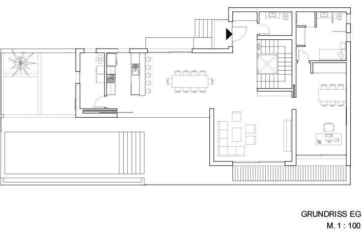 Villa moderne avec vue mer