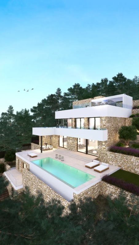 Parcelle avec vue sur la mer et permis accordé à Moraira