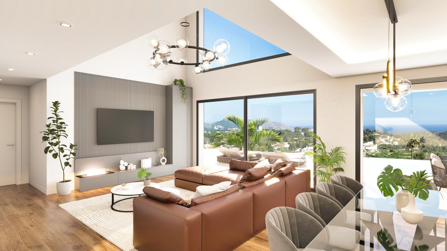 Villa moderne avec vue sur la mer à Moraira