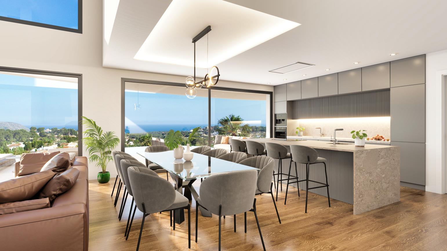 Villa moderne avec vue sur la mer à Moraira