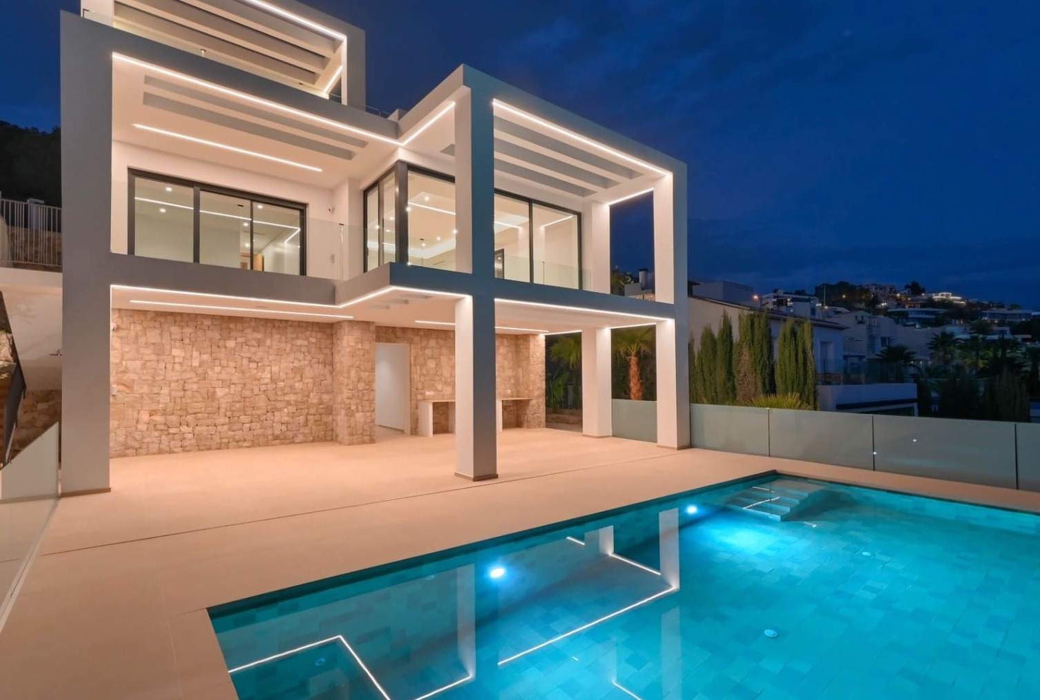 Chalet neuf avec vue sur la mer à Calpe