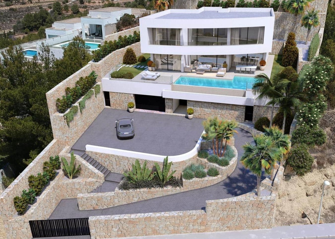 VILLA MIT MEERBLICK IM BAU IN CALPE